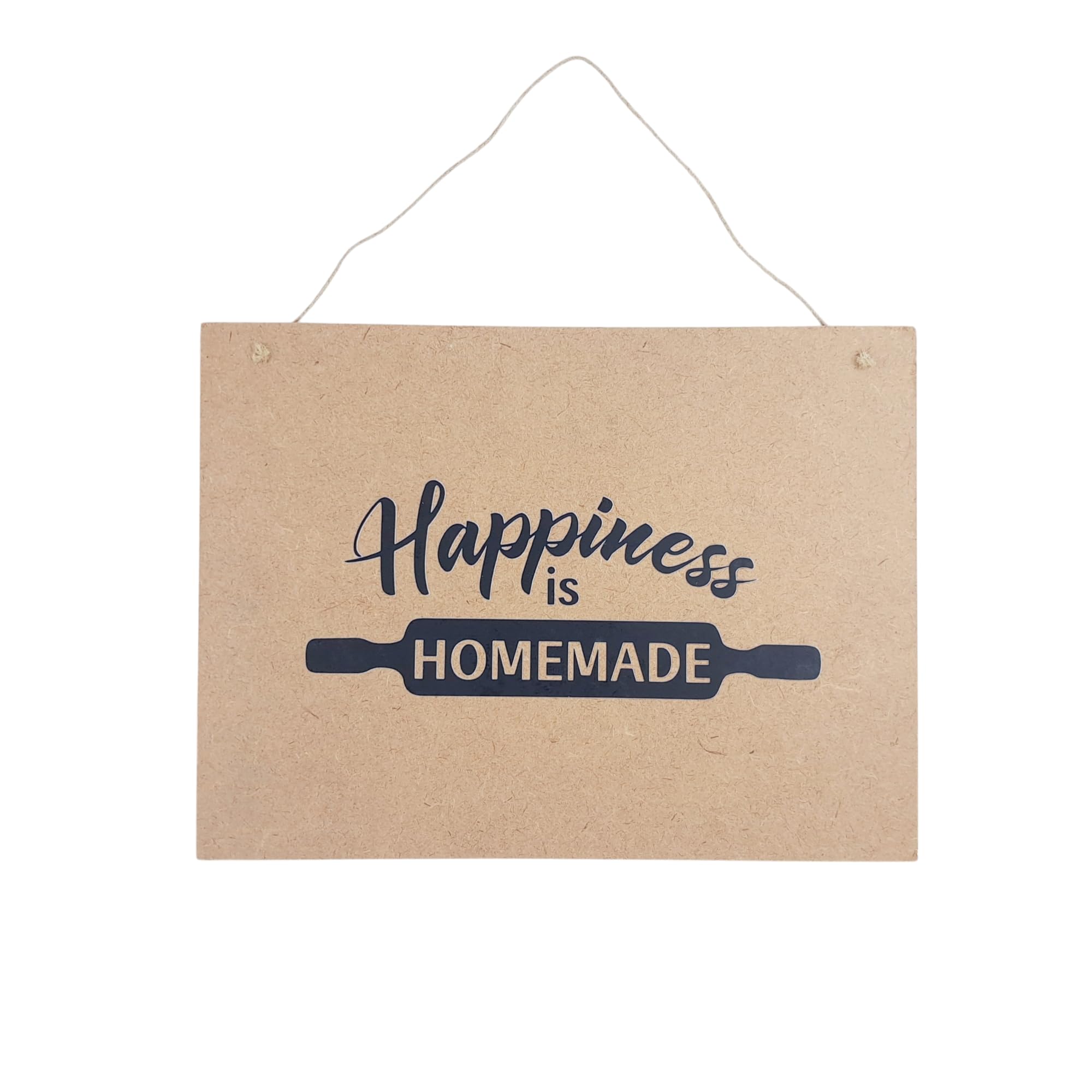 Made in NAGALAND | Elegant Hanging Board - Sustainable Home Decor Piece (Happiness is Homemade)-image-42