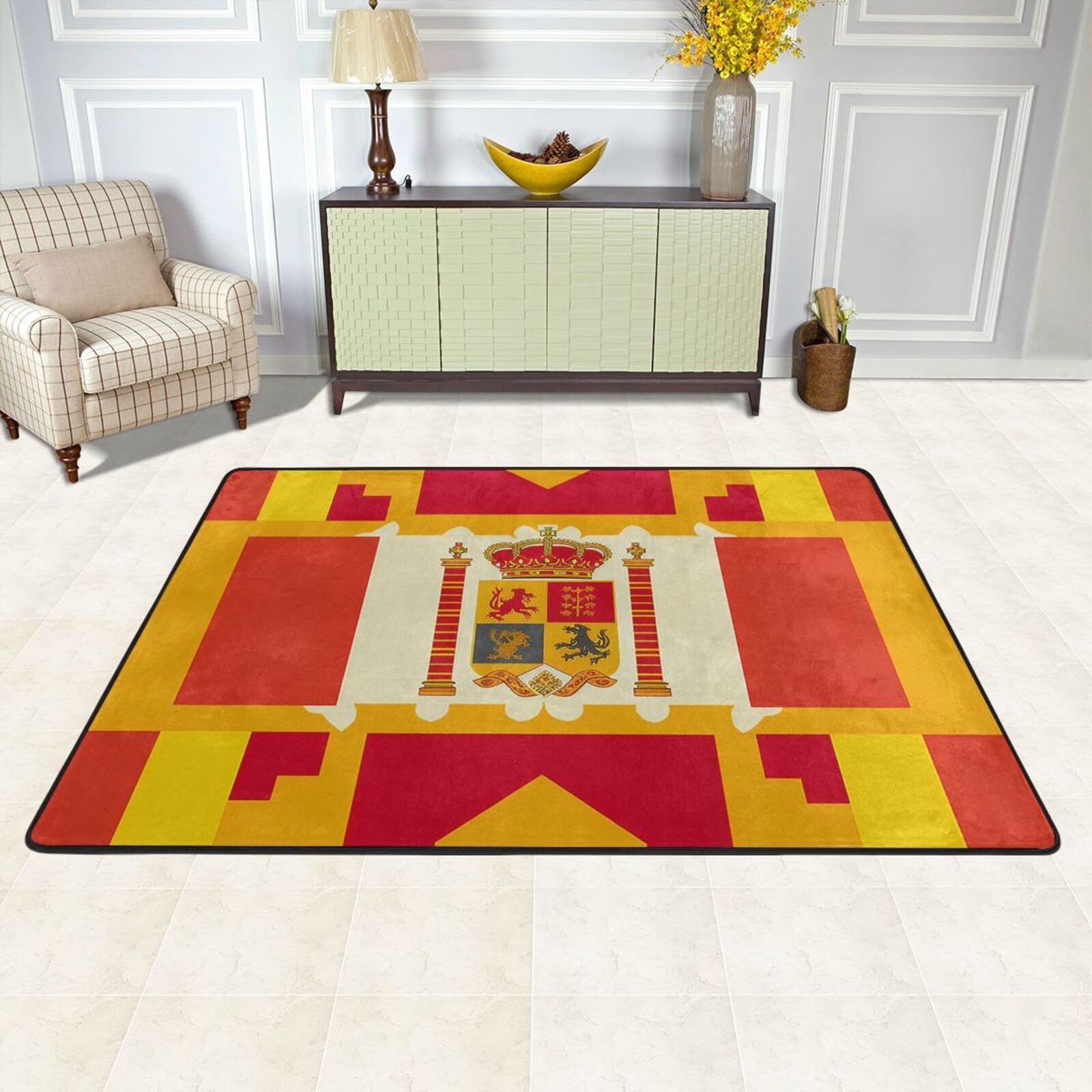 Tapis de sol espagnol pour une cuisine ou une chambre accueillante