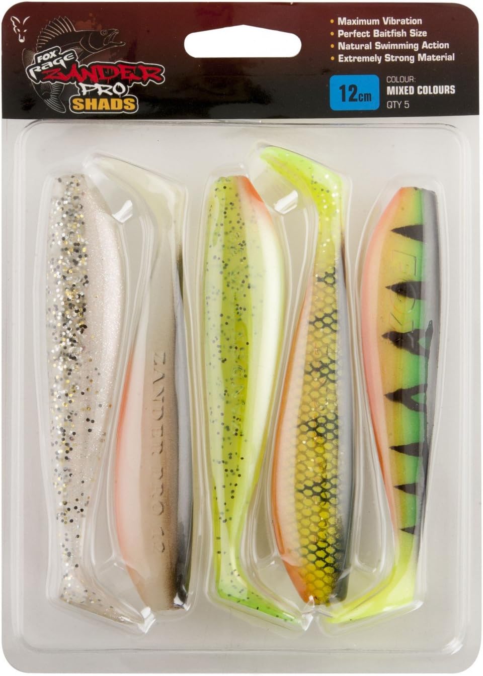 Fox Rage Zander Pro Shad Mixed Colours