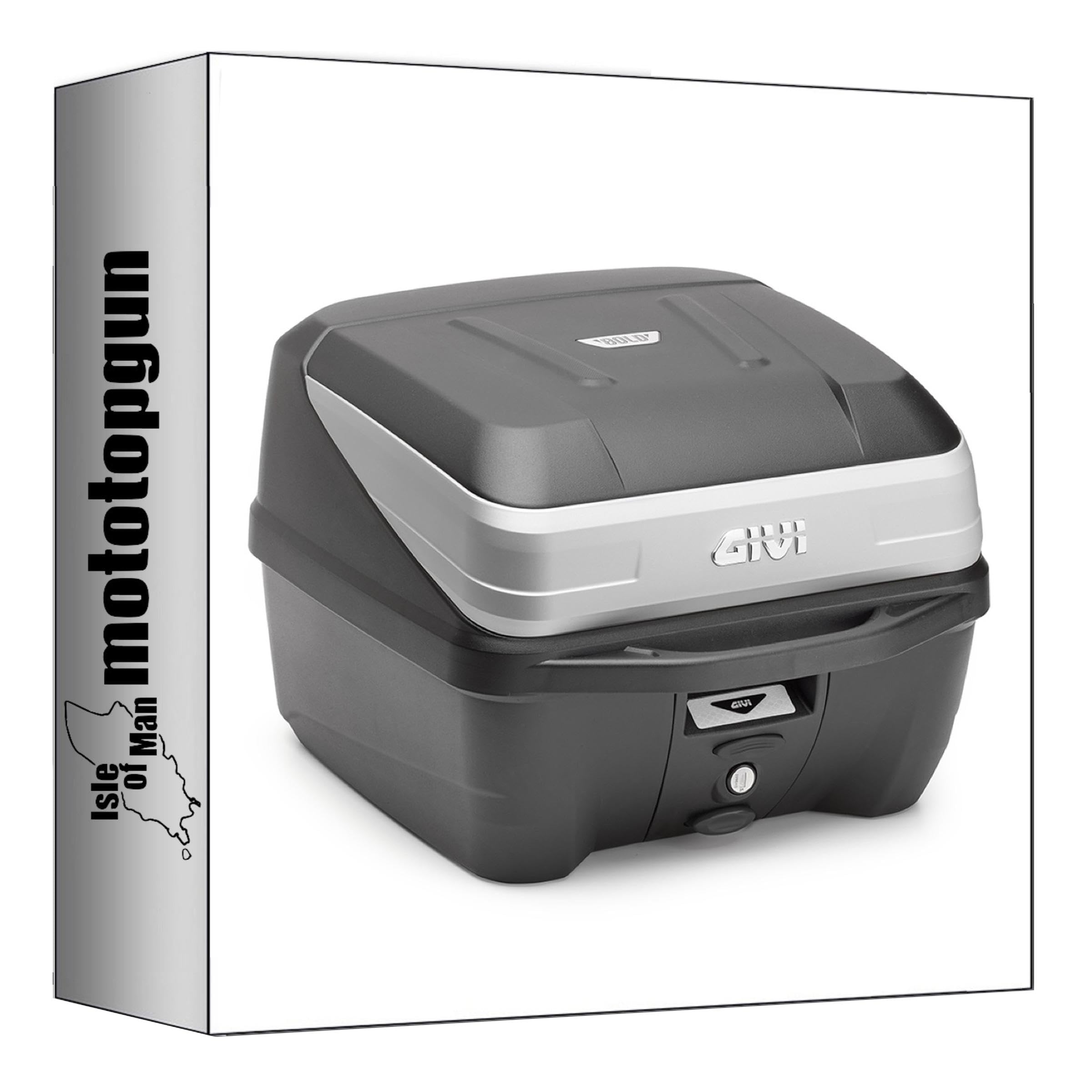 givi motorradkoffer b32n monolock silber 32 lt + träger kompatibel mit honda sh 300i 2019 2020 mototopgun b32n + sr1155