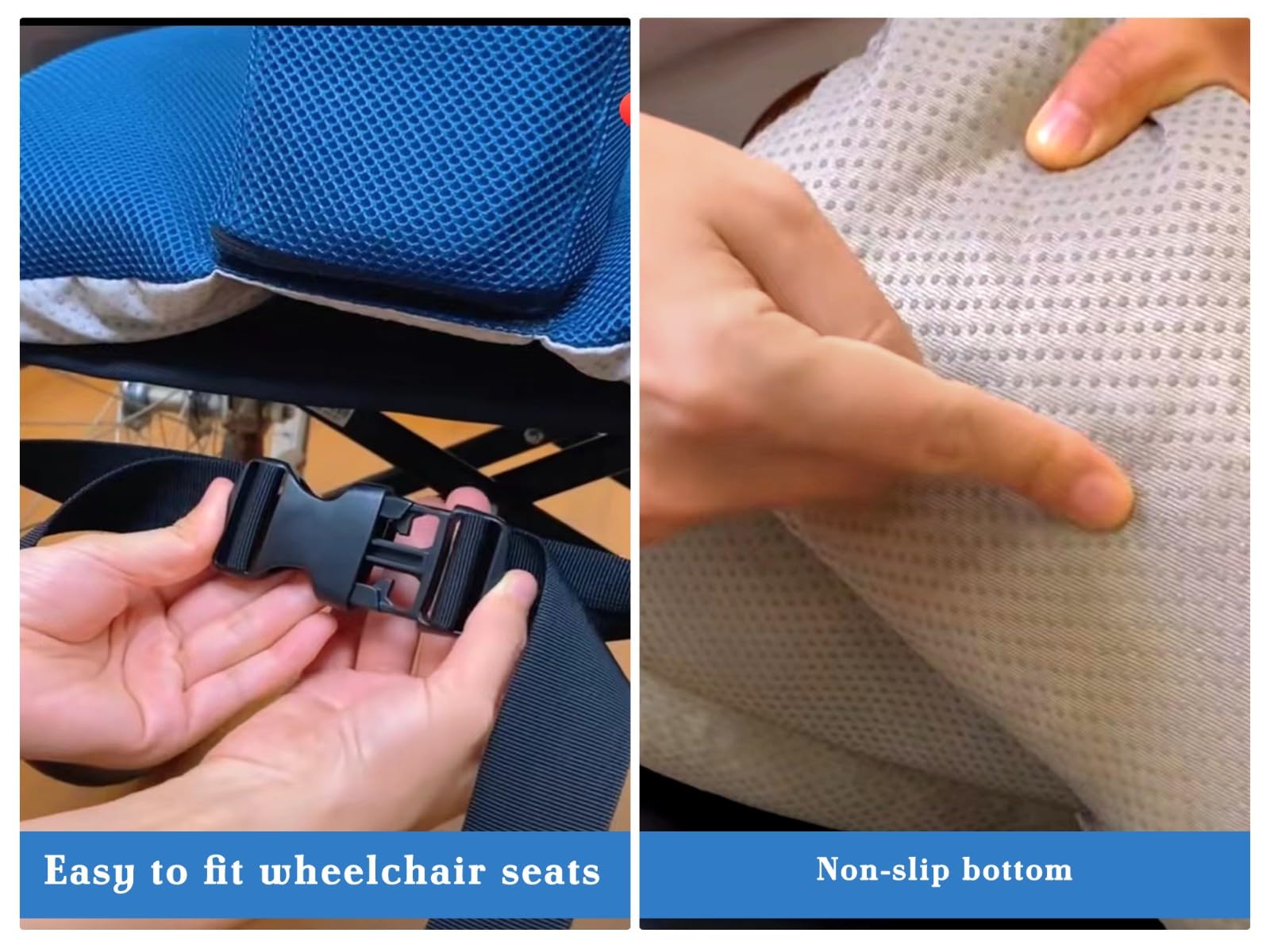 Cojín antiescaras para Silla de Ruedas, Soporte Lateral para Protectores Laterales de Silla de Ruedas, cojín de Apoyo Lumbar para Cama y Silla de Ruedas, cojín de Asiento antiescaras para Personas m