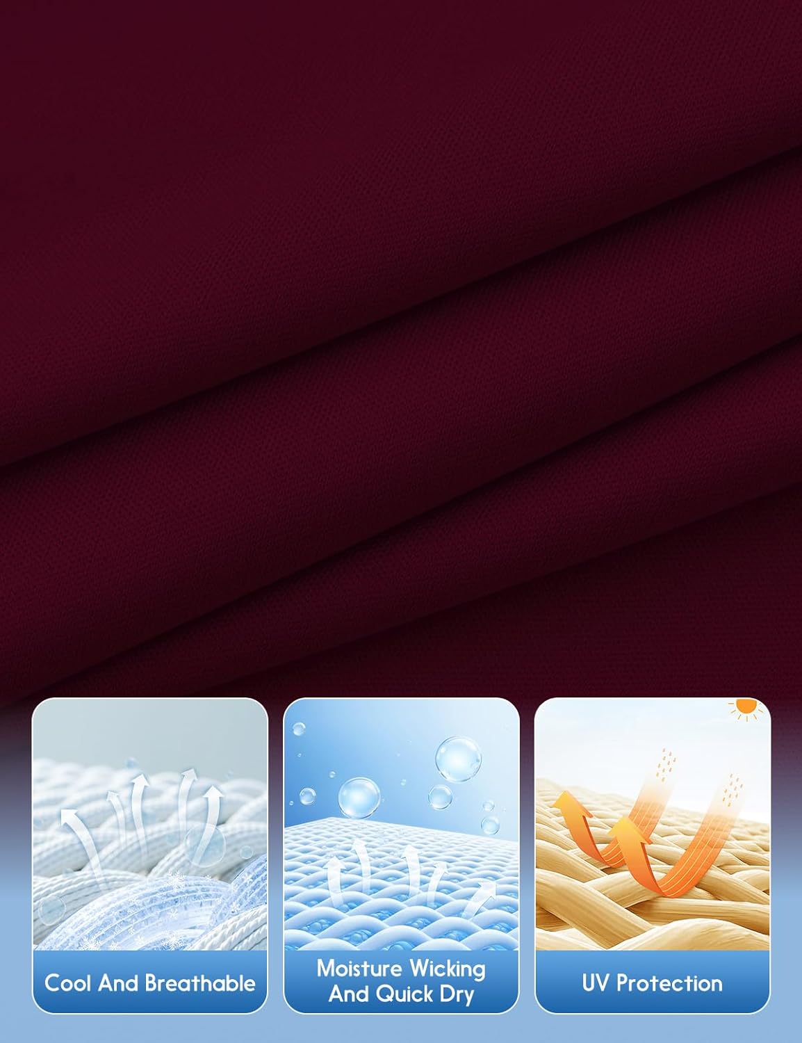 Opna Women's Dry-Fit Golf Polo Shirts 3-Button Golf Polo's in 20 Colors XS-3XL Shirt - Image 4