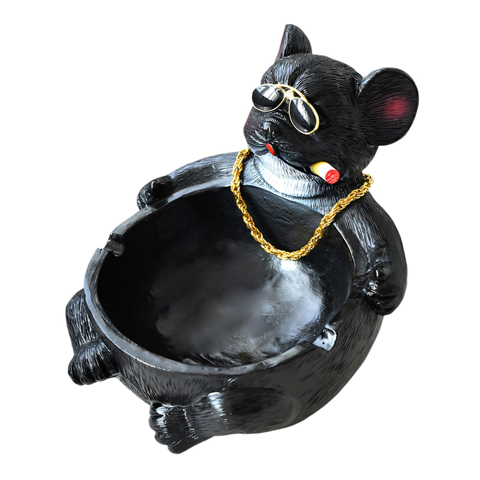 Artistic Resin Puppy Ashtray Prevents Ashes Flyaway Home Decoration Essential Creative Resin Ashtray