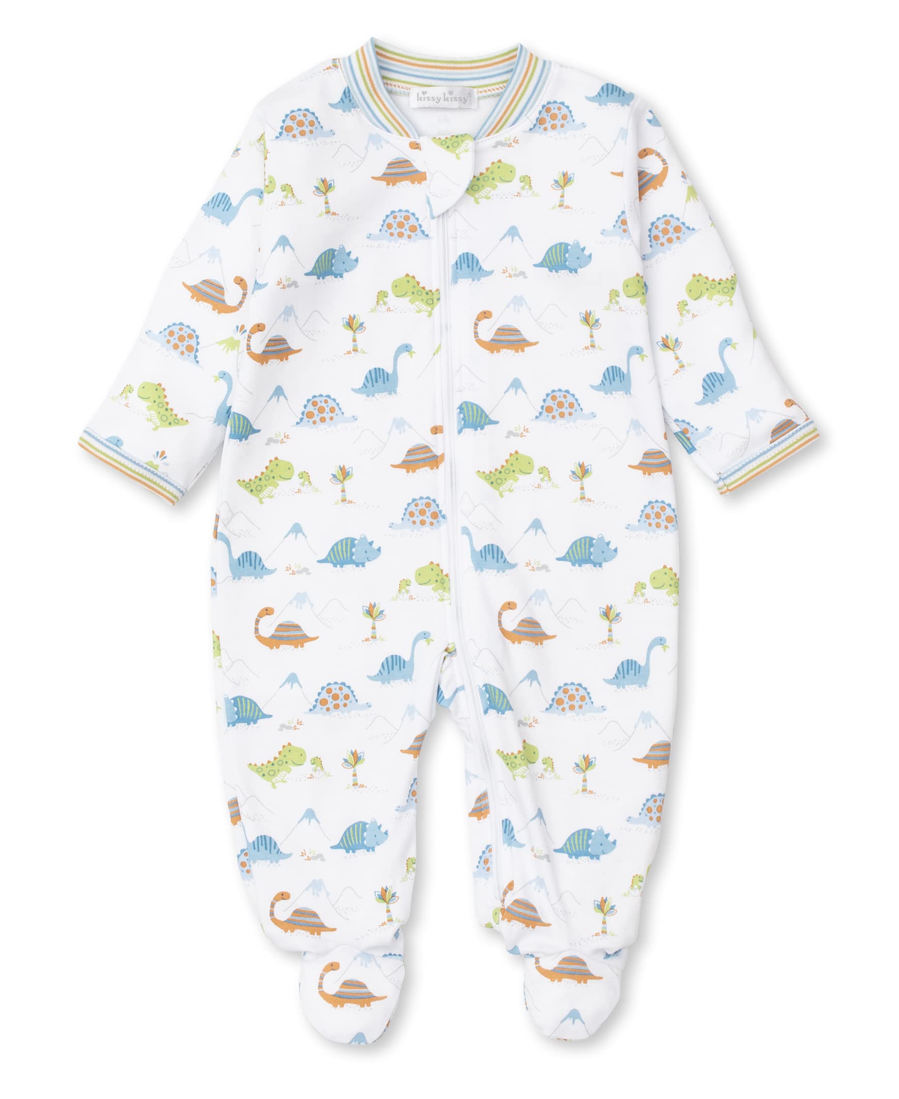 Kissy Kissy Baby-Boys Infant Dino Digs Print Footie With Zipper