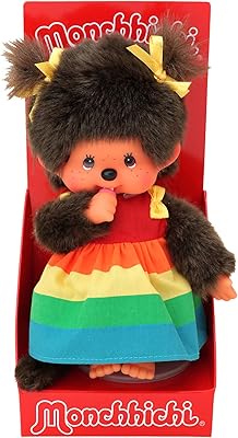 Buy Monchichi 20 Cm Girl Rainbow Colors Online Liberia | Ubuy
