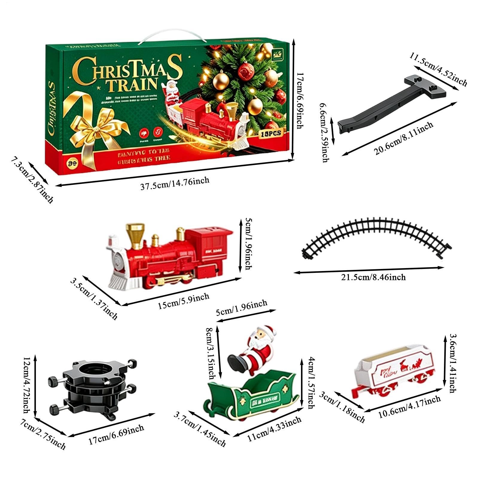Set Trenino Decorazione Classica Per Casa Festival E Feste Su Binario Con