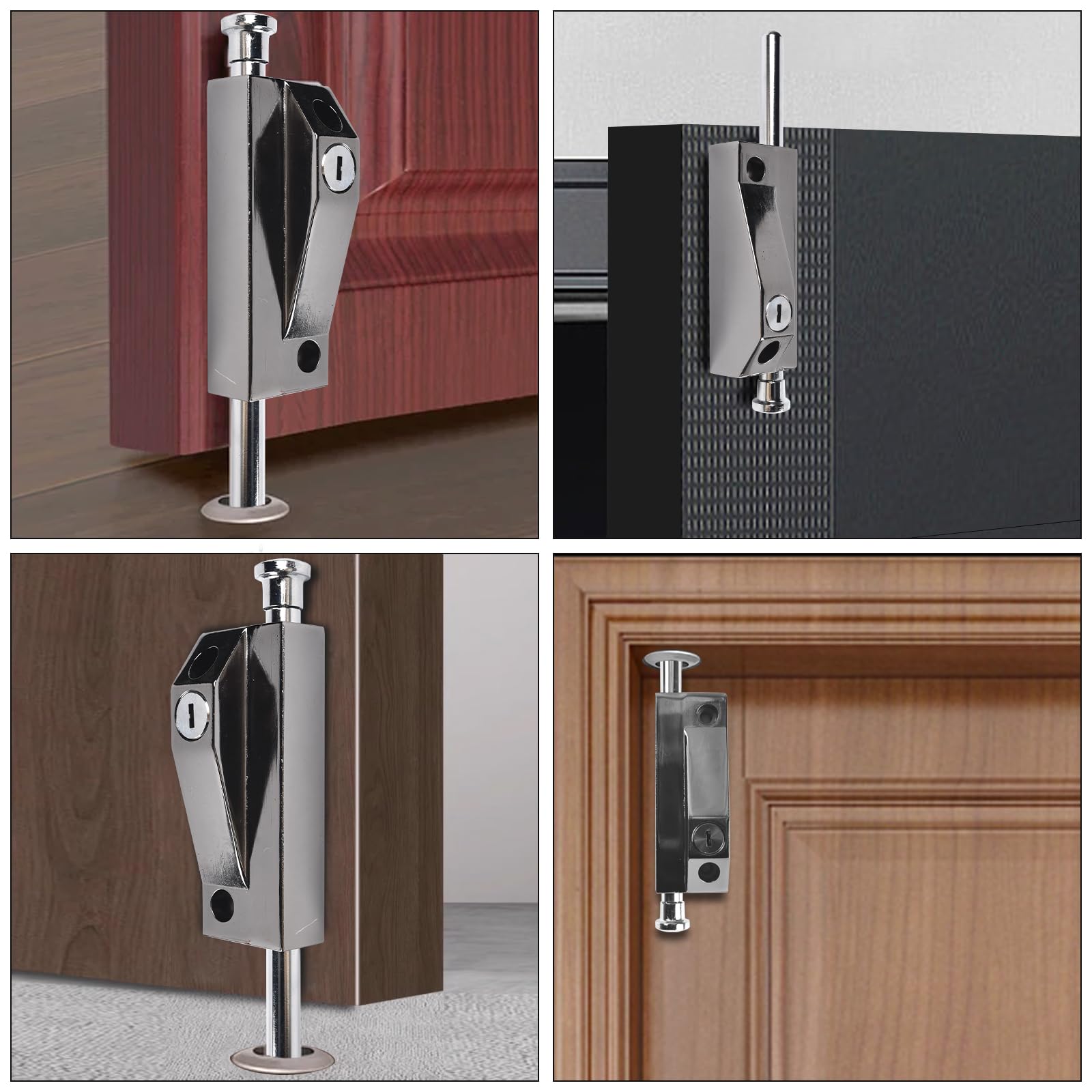 1 Pezzi Chiavistello In Acciaio Inossidabile Resistente, Chiusure Di Sicurezza, Chiavistello Scorrevole Con Foro Per Lucchetto, Per Porte Di Sicurezza, Porte In Legno, Porte Del Bagno