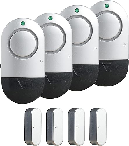 Sensores de alarma para ventana, alarmas de puerta para seguridad del hogar ruidosas, 120 dB para ventana de piscina y puerta, alarmas para