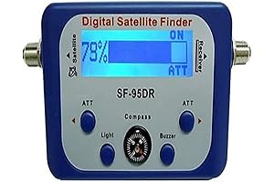 AGPtek Camper Direct TV Satellite Dish signal Finder Meter Signal Strength Satellite...
