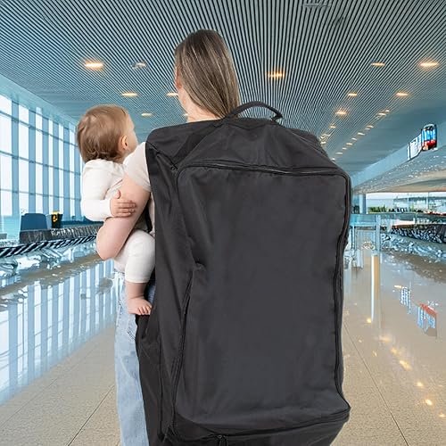 Miniatura 6 de The Peanutshell Bolsa de viaje para asiento de automóvil para control de puerta de avión, ajuste universal, funda de mochila para asiento de