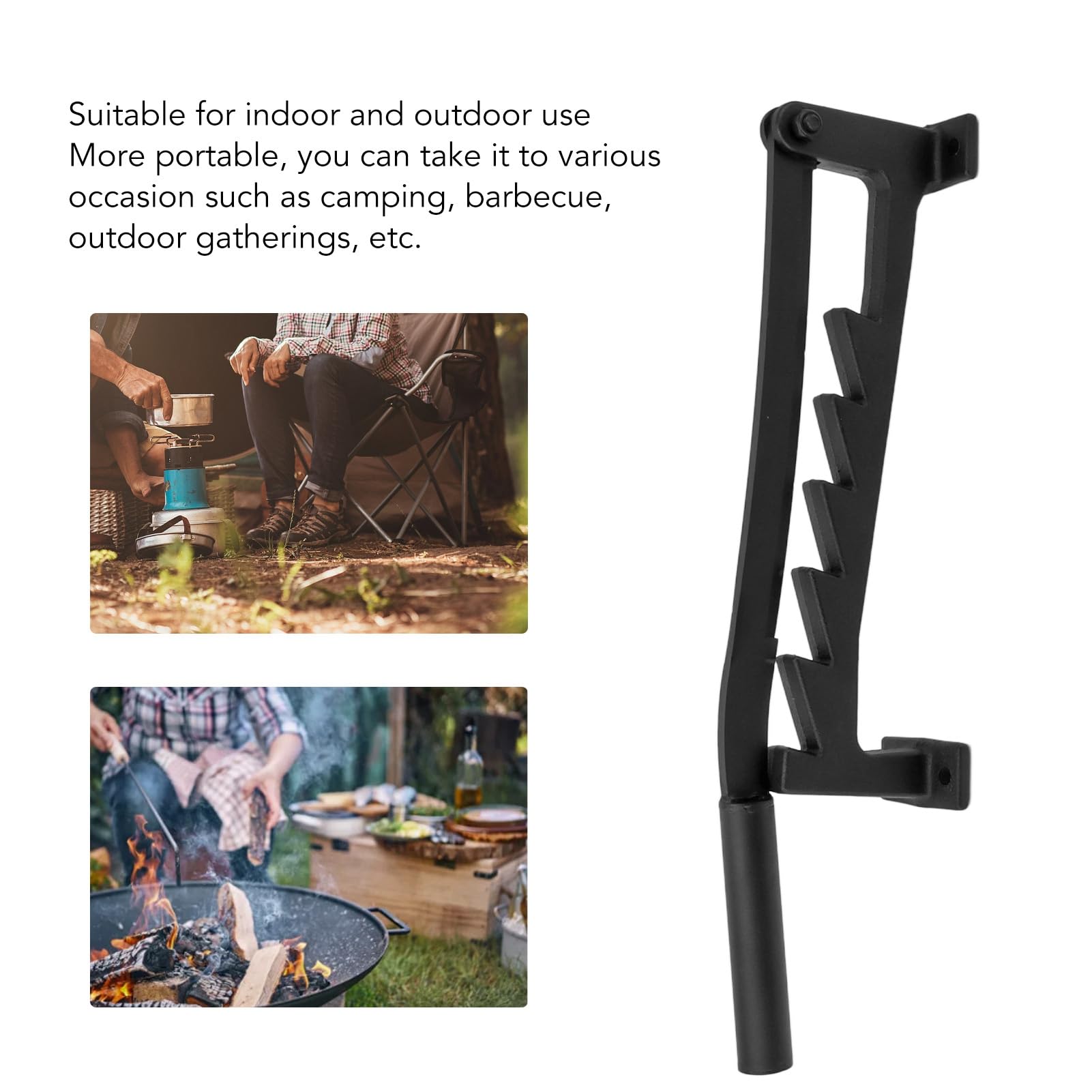 Wood Splitter Wall Mounted, Manual Log Splitter Kindling Splitter Portable Firewood Splitter - Image 4