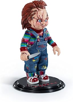 BendyFigs Noble Collection - Horror - Chucky Bendy Figure,Multicolor,6 inches