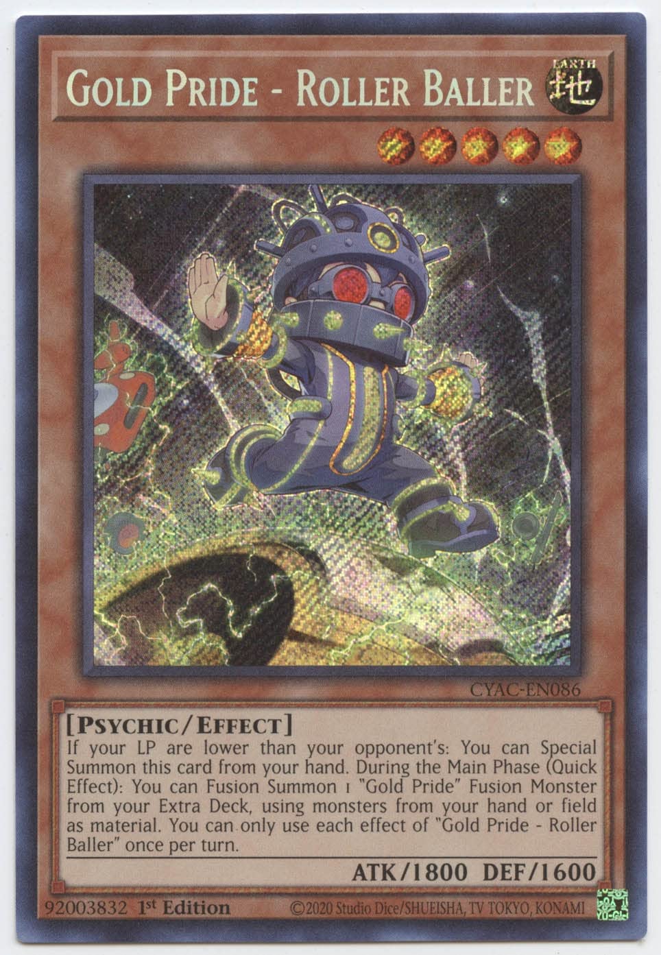 Amazon.com: Gold Pride - Roller Baller - CYAC-EN086 - Secret Rare