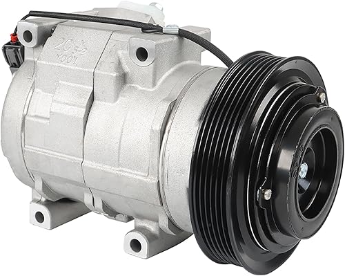 WFLNHB Compresor de CA y embrague de AC, puertos de AC, 6 ranuras de repuesto para Acura MDX 3.5L 2003-2006 Honda Odyssey Pilot Ridgeline 3.5L