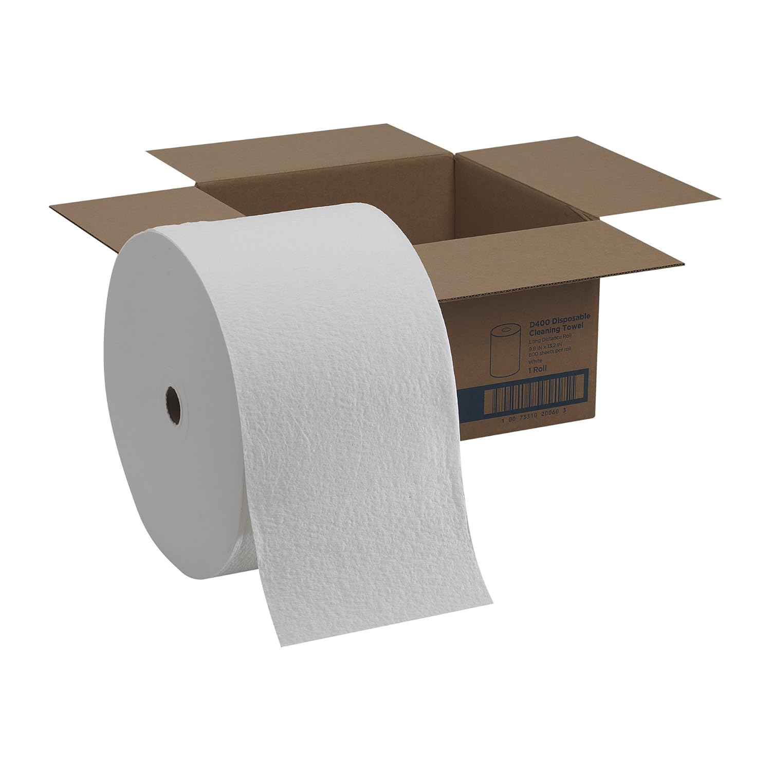 GP PRO Brawny Professional D400 Disposable Cleaning Towel, Long Distance Roll, White