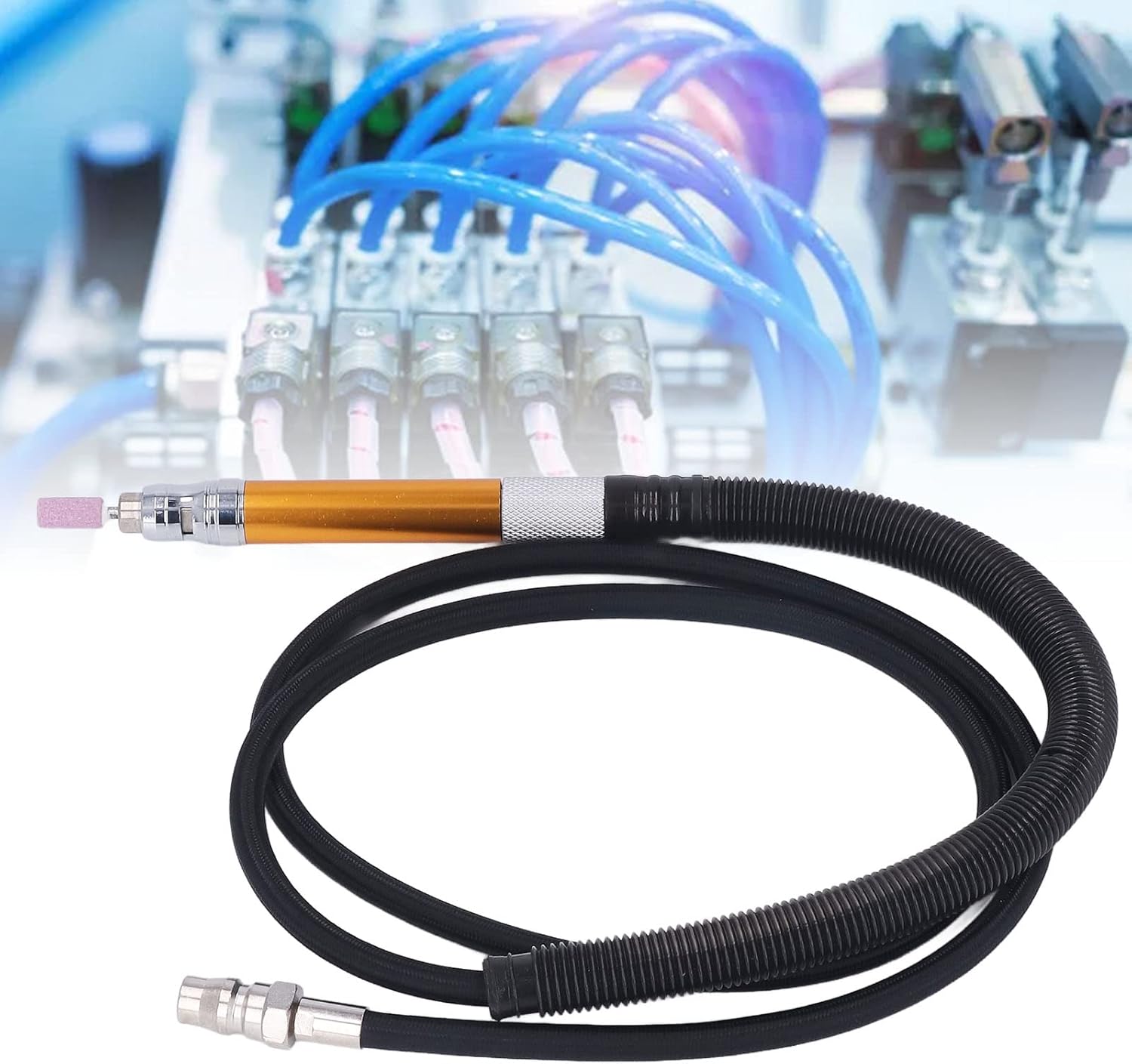 Pencil Grinder,Micro Air Die Grinder, Pneumatic Pencil Grinder,Pencil Die Grinder Air Pneumatic Micro 70000RPM 90PSI Tool Set Kit for Engraving