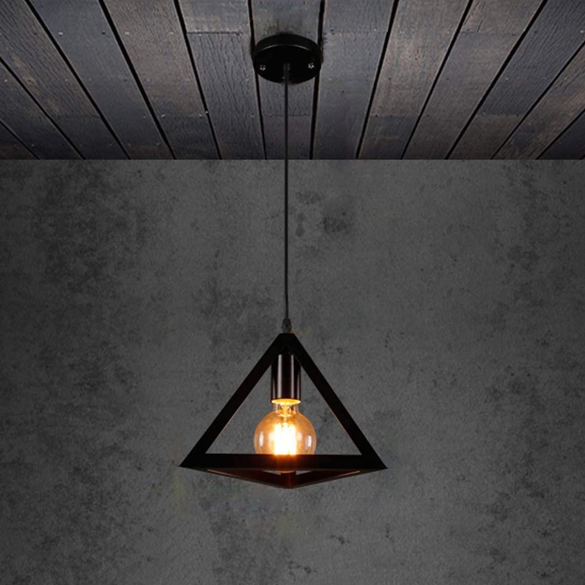 ヴィンテージ Buy JACKAL Metal Vintage Triangle Shape Pendant Light (with