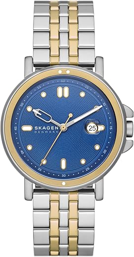 Skagen Stainless Steel Analog Blue Dial Men Watch-Skw6921, Multi-Color Band