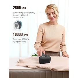 VASSON Fabric Shaver, Electric Lint Remover, Rechargeable Lint Shaver, Sweater Shavers to Remove Pilling, Large Fuzz Remover for Clothes Couch Furniture (Black)