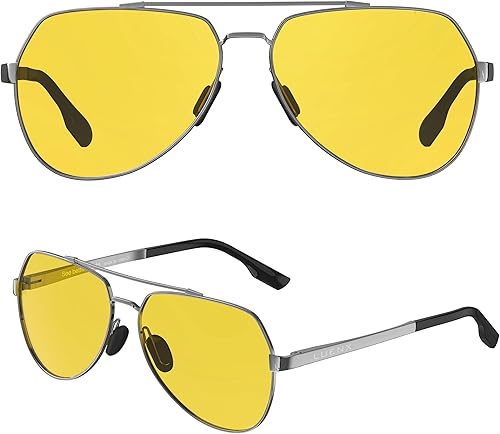 Miniatura 2 de LUENX Lentes de sol de aviador para hombres y mujeres, polarizados, marco de metal grande, protección UV 400