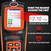 Digital Tesla Meter Handheld Gauss Meter Surface Magnetic Field Tester 0~2500mT High Sensitive Hall Sensor Gauss Meter HD TFT Display mT/GS Measurement