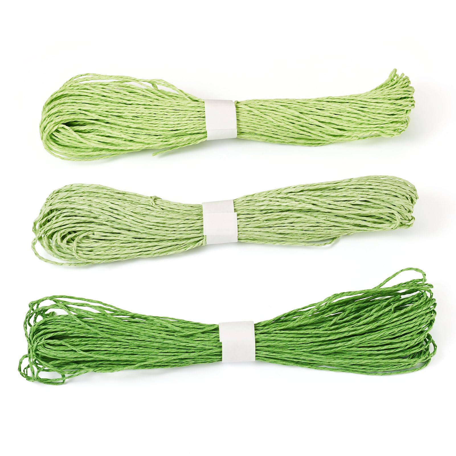 Crafans 2mm Paper Cords String 2-Ply Twisted Raffia Paper Cords Craft Twine Rope String Craft Ropes Binding Twine Parcel String for DIY Handicraft Decoration Jewelry Making
