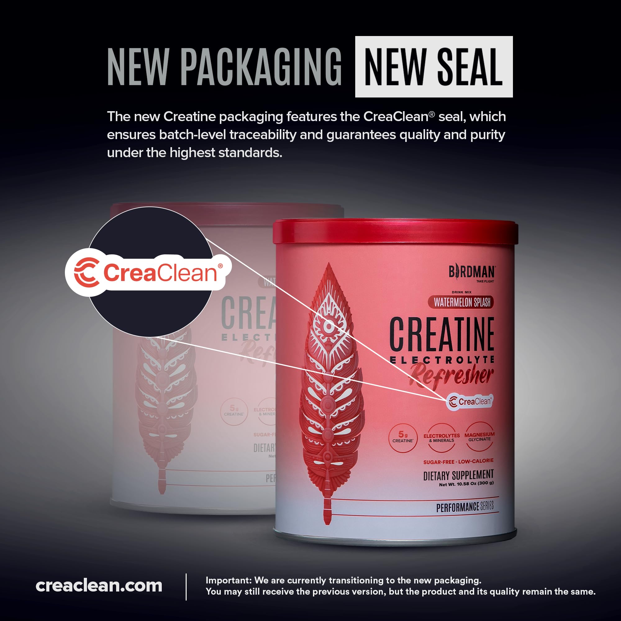 BIRDMAN Creatine Refresher | Creatine Monohydrate Powder with Electrolytes, Magnesium Glycinate & Vitamins | Creaclean Seal | Sugar Free, Low Calorie | Watermelon Splash | 30 Servings — Amazon image 7