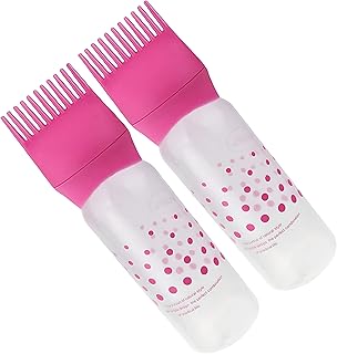 فرشاة توزيع زيوت دقيقة للحصول على نتائج بجودة صالونات التجميل في المنزل، فرشاة مثالية لتوزيع الزيوت والعلاجات بالتساوي في جميع أنحاء الشعر (قطعتين)