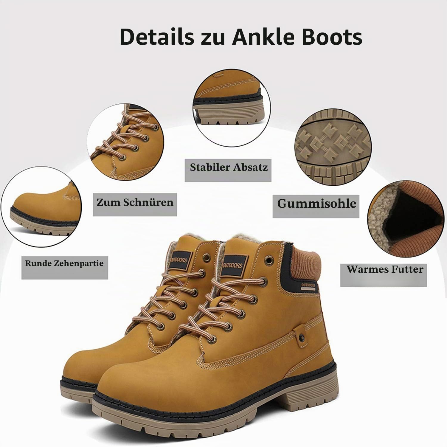 Eagsouni Winterschuhe Herren Damen