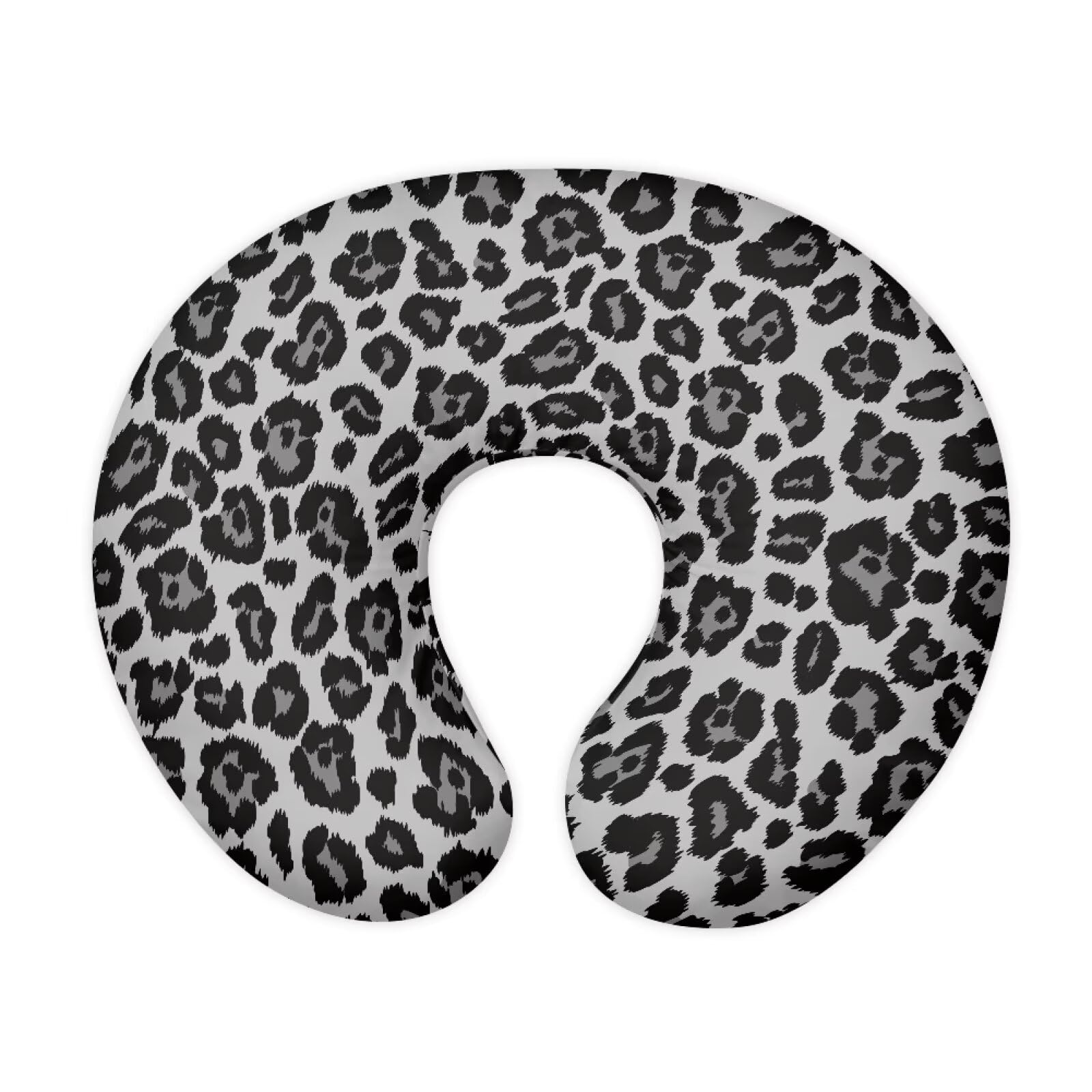 Nopersonality Leopard Nursing Pillow Cover for Infant Removable Neutral Breastfeeding Pillow Cover with Hidden Zipper Soft Stretchy Breastfeeding Pillow Slipcover