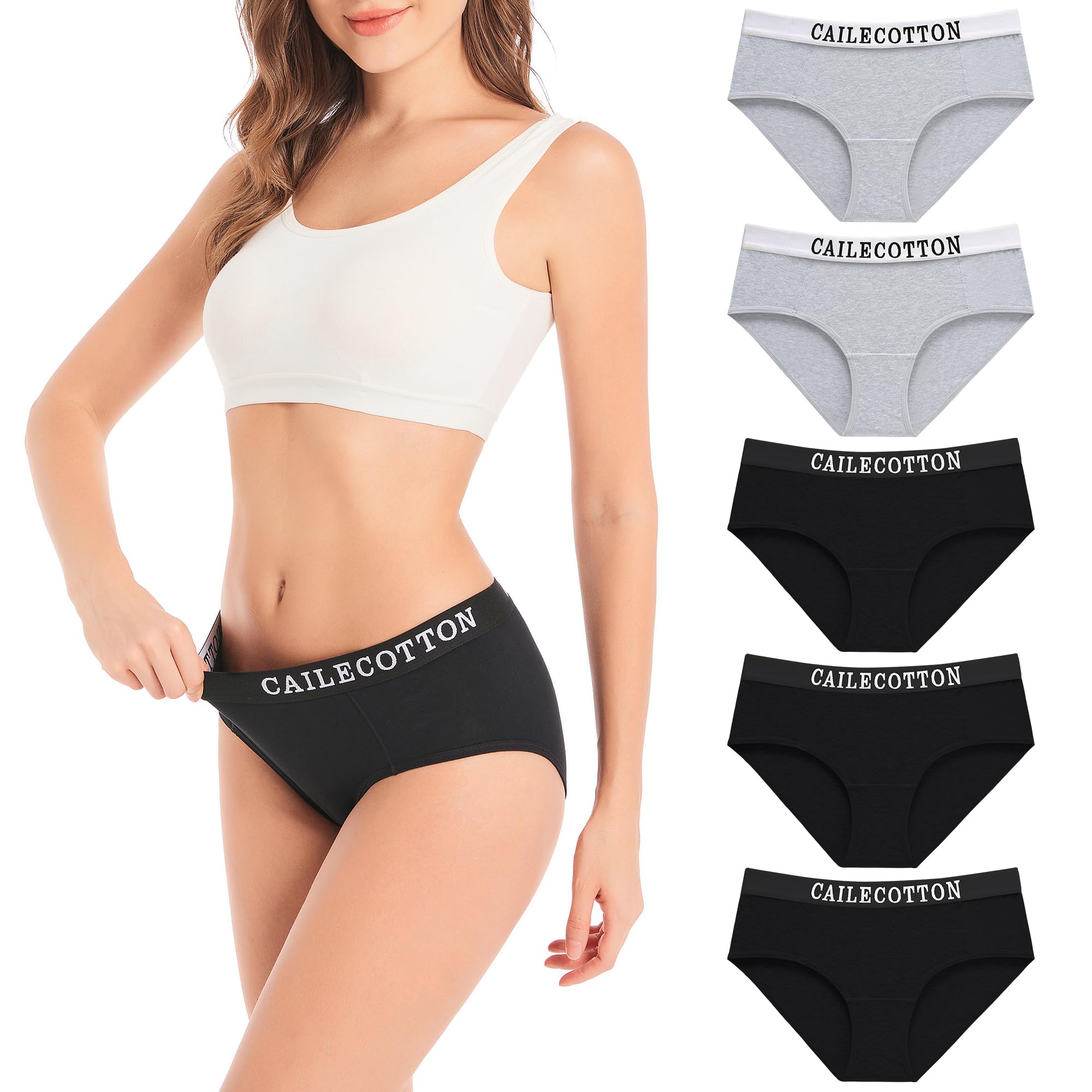 Cotton Hipster Panties Women 6-Pack Soft Full Coverage Mid Rise Underwear for Everyday Comfort Multi