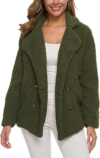 Cardigan Coat Jacket Winter Fleece 