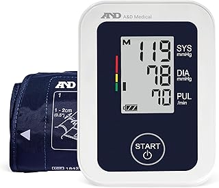 A&D Medical Blood Pressure Monitor with Extra-large Cuff and AC Adapter