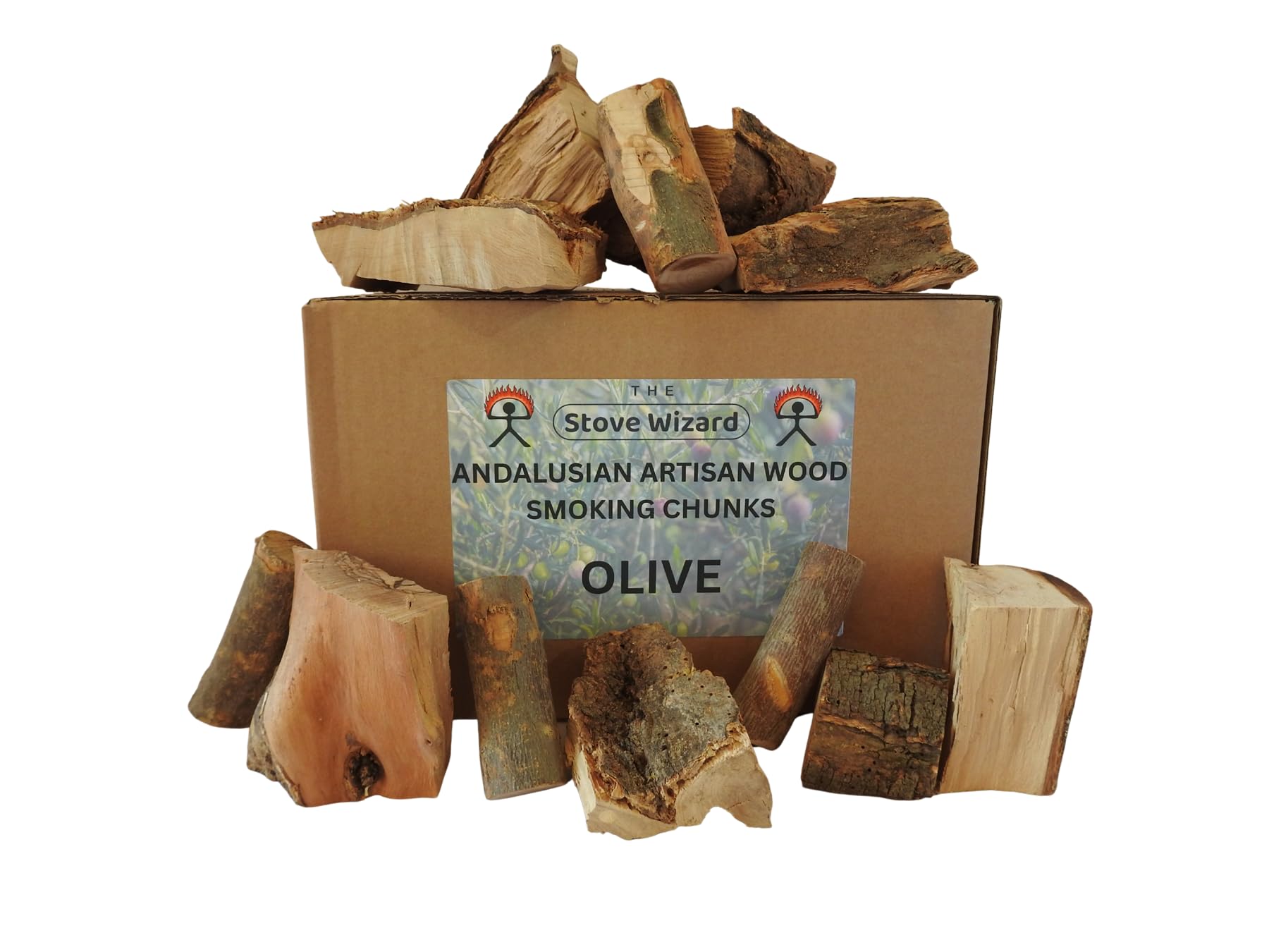 Hickory Wood BBQ Smoker Smoking Chunks 3kg 10 Litre Andalusian Artisan Premium Quality Natural Eco Friendly Wood Chunks for Gas & Charcoal Grill Outdoor Cooking for Authentic BBQ Flavour — view 10