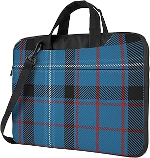 [Rtjbsdt] ノートパソコン保護ケース、軽量で持ち運びに便利、内ポケット、持ち運びハンドル、ショルダーストラップ付き、ユニセックス。（タンズ フィッツジェラルド チェック柄）