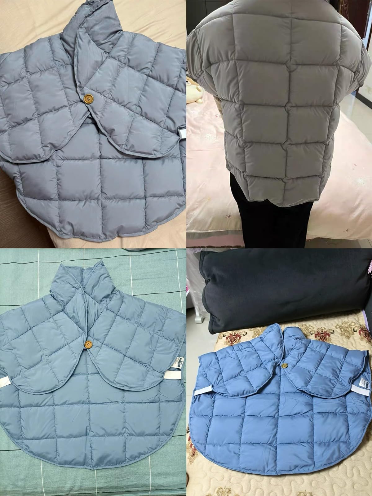 Mantella Donna,Mantellina Invernale,Giacca Calda da Viaggio,Scialle Protettiva per Anziani,Scaldaspalle Invernale Termico,Supporto per Spalle,Scaldacollo, Scialle Donna Anziana,Unisex D