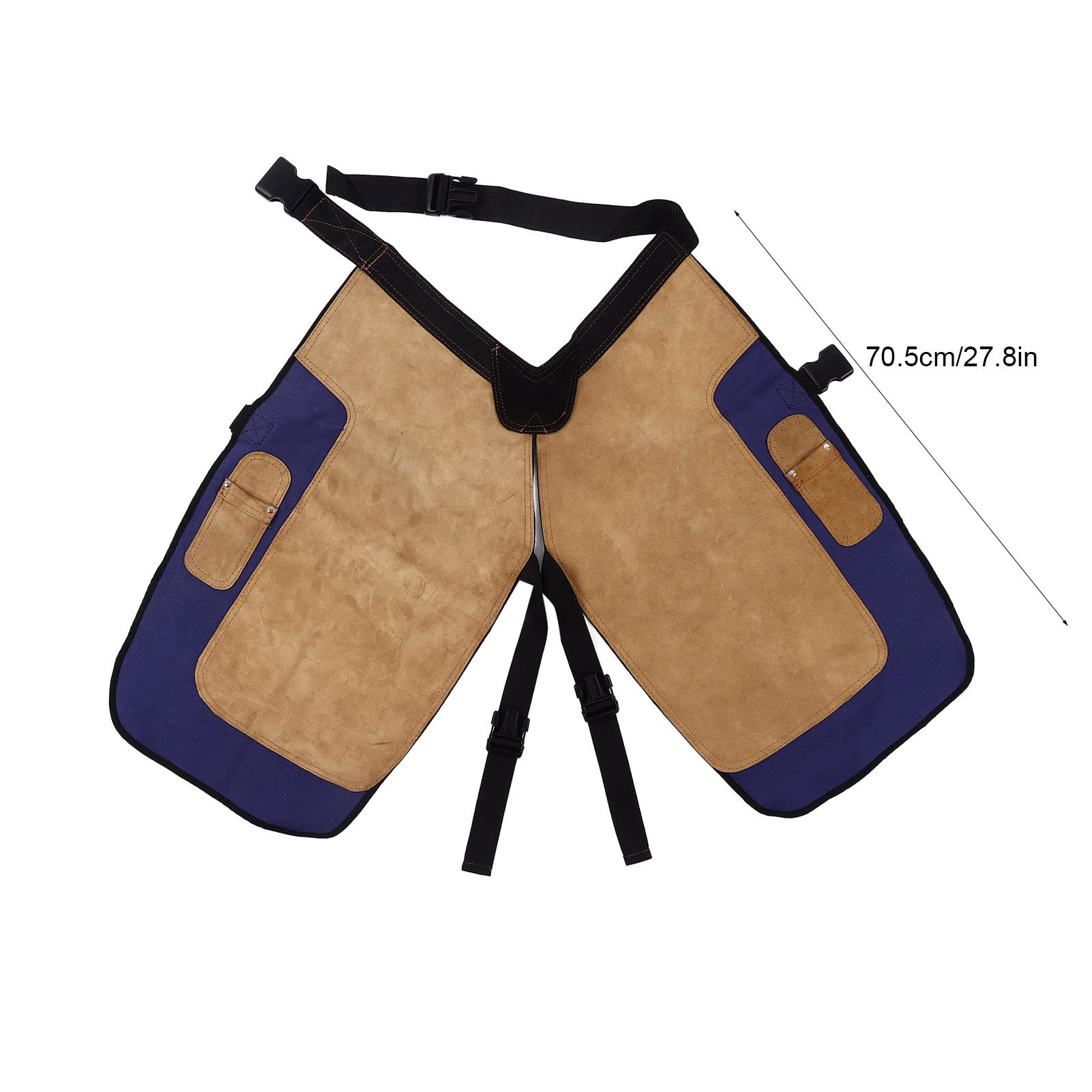Delantal de herrador de Caballos Delantal Profesional de Limpieza de Herradura Resistente con Bolsillos para herradores Trabajadores estables Hecho de Lona Duradera de Piel de