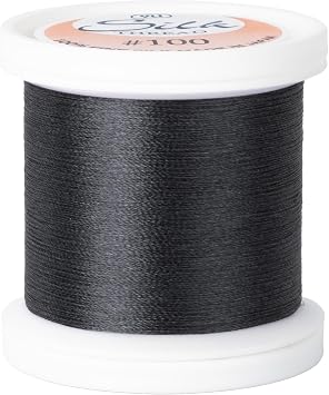 YLI Threads Silk Thread 100 wt Fine Japanese Silk for Applique, EPP, and Quilting - Medium Gray