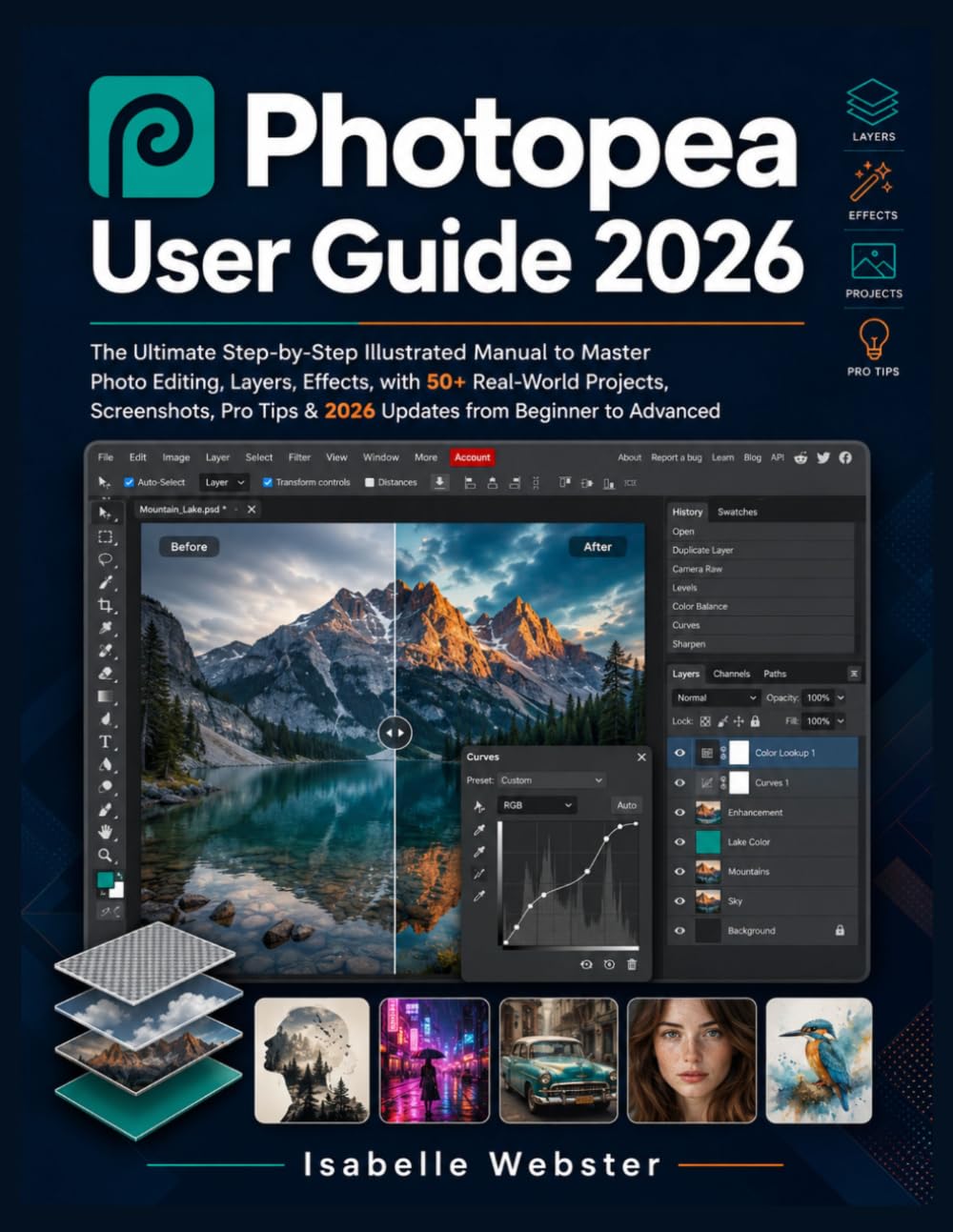 Photopea User Guide 2026: The Ultimate Step-by-Step Illustrated Manual to Master Photo Editing, Layers, Effects, with 50+ Real-World Projects, ... to Advanced (THE ILLUSTRATED GUIDE SERIES)