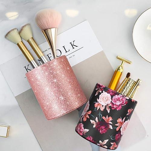 Miniatura 5 de Soporte Waveyu para bolígrafos, para escritorio, mármol, decoración, para lápiz, duradero, para maquillaje y brochas, para niña