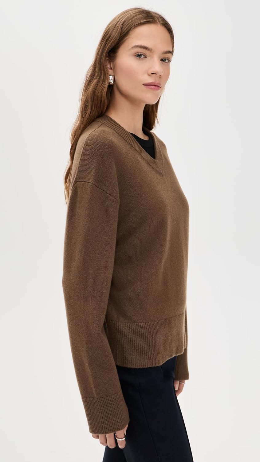 Vince Women's Cashmere Blend V Neck Pullover - Image 4