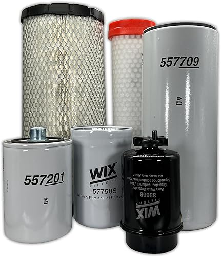HERO Kit de filtros de mantenimiento para John Deere 310G Retroexcavadora Filtros compatibles con OEM KV16429 AT171854 RE504836 AT179323 AT308274