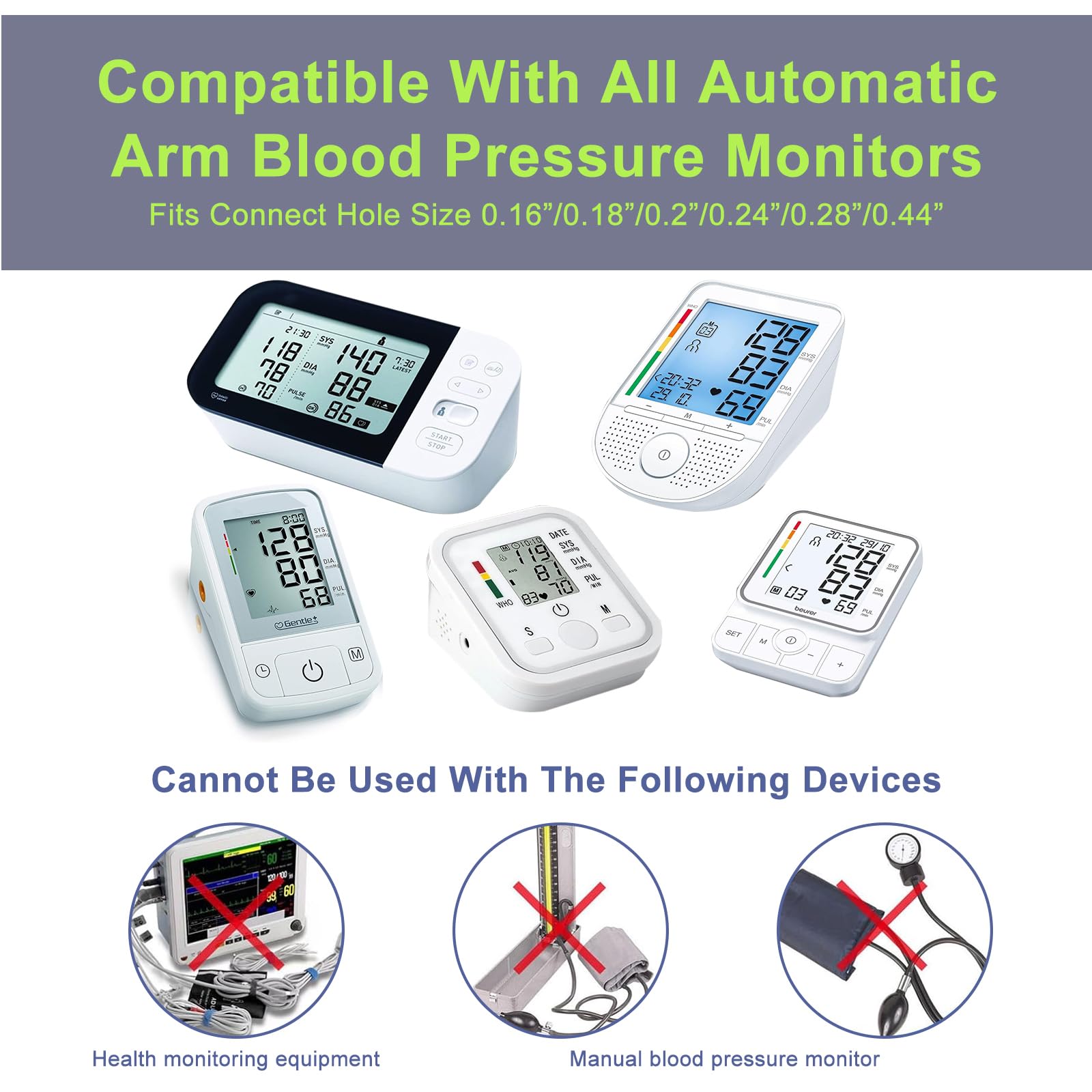 Replacement Extra Large Cuff for Omron BP Monitors 22-52CM Big Arm - Adjustable