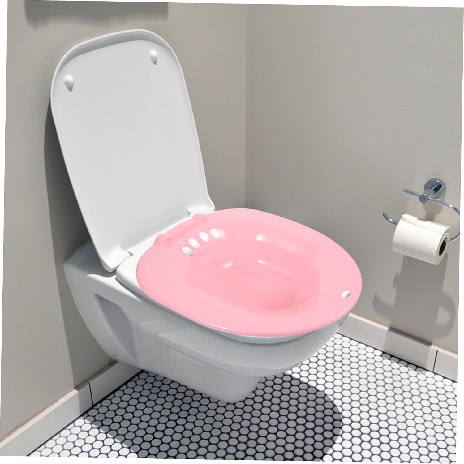 Sitz Bath Basin for Pregnant and Elderly Overflow Design Easy Maintenance Material for Postpartum Care and Personal