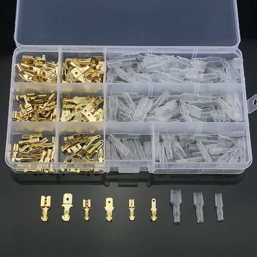 Dolity 50 Pezzi Terminali A Crimpare Connettore Da 6.3mm In - Foto 9