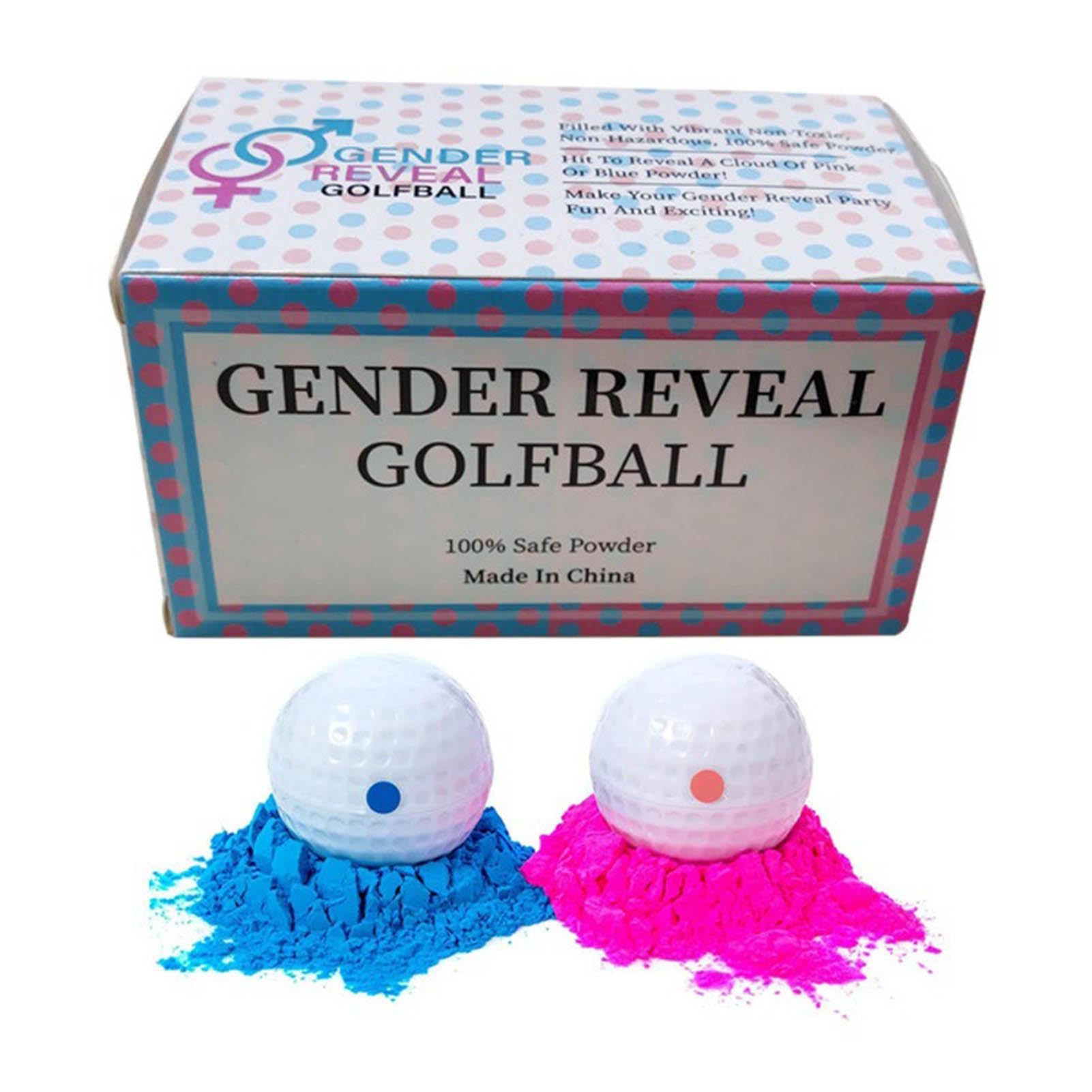 JINGLING Golf Exploding Balls Fiesta Juegos con Polvo Color Azul Rosa