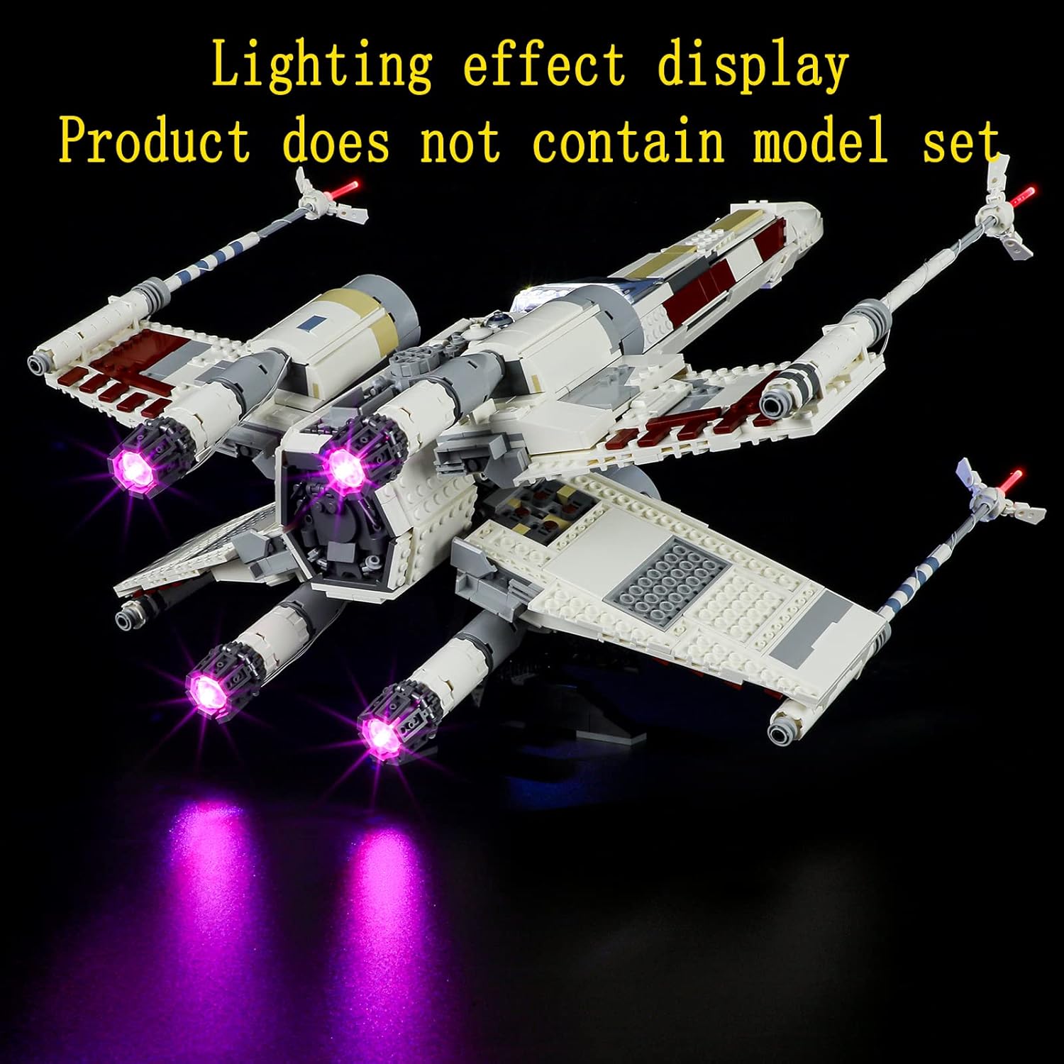 GEAMENT LED Light Kit Compatible with Lego X-Wing Starfighter - for 75355 Model Set (Model Set Not Included)
