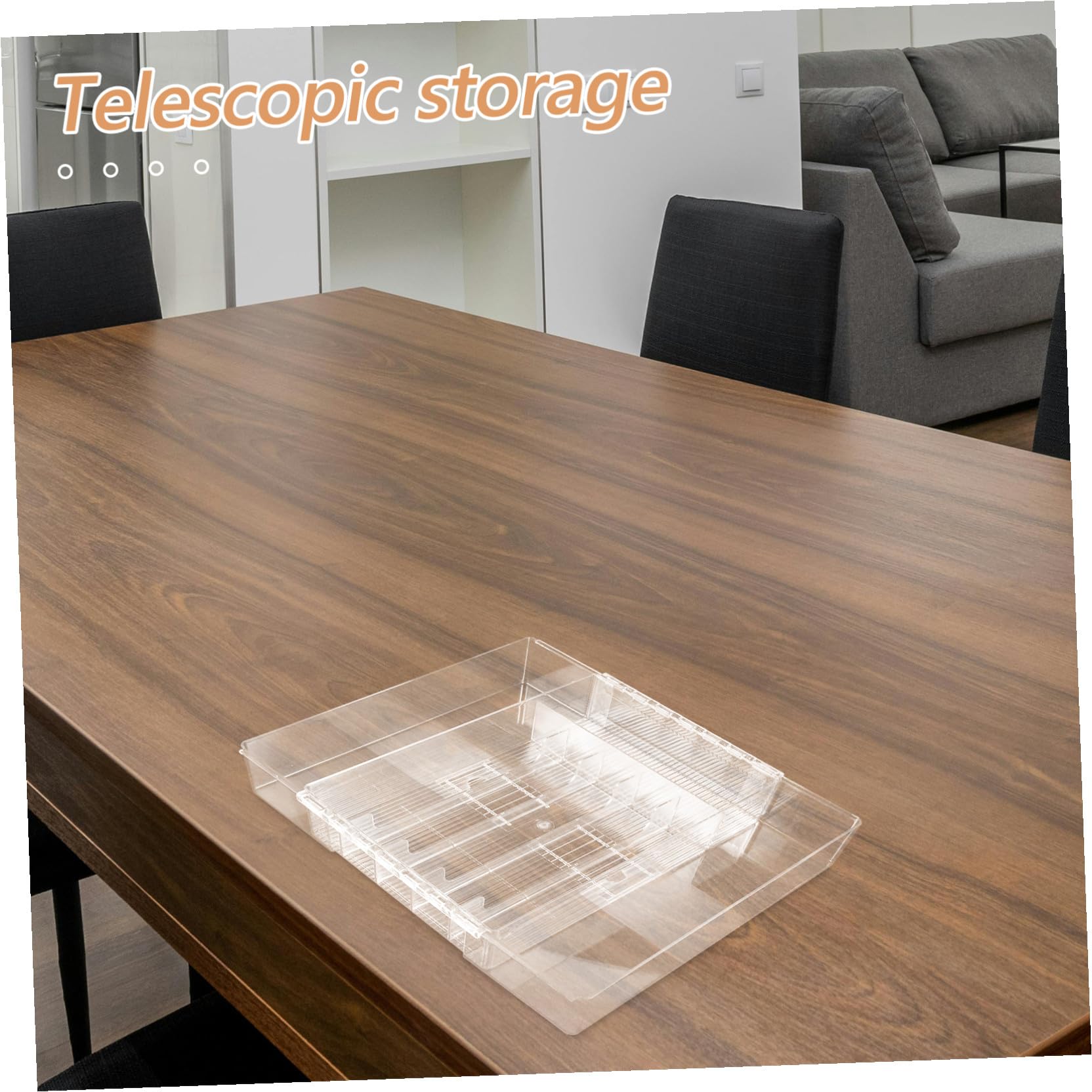 Toyvian Schubladenorganizer aus Acryl Erweiterbarer Besteckhalter mit Fächern Transparenter Besteckkasten für Küchen und Badaufbewahrung