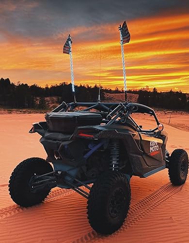 Miniatura 8 de KEMIMOTO Luces de látigo base de montaje de resorte, base de resorte LED de liberación rápida ATV Whip Spring para UTV, ATV, barco, todoterreno,