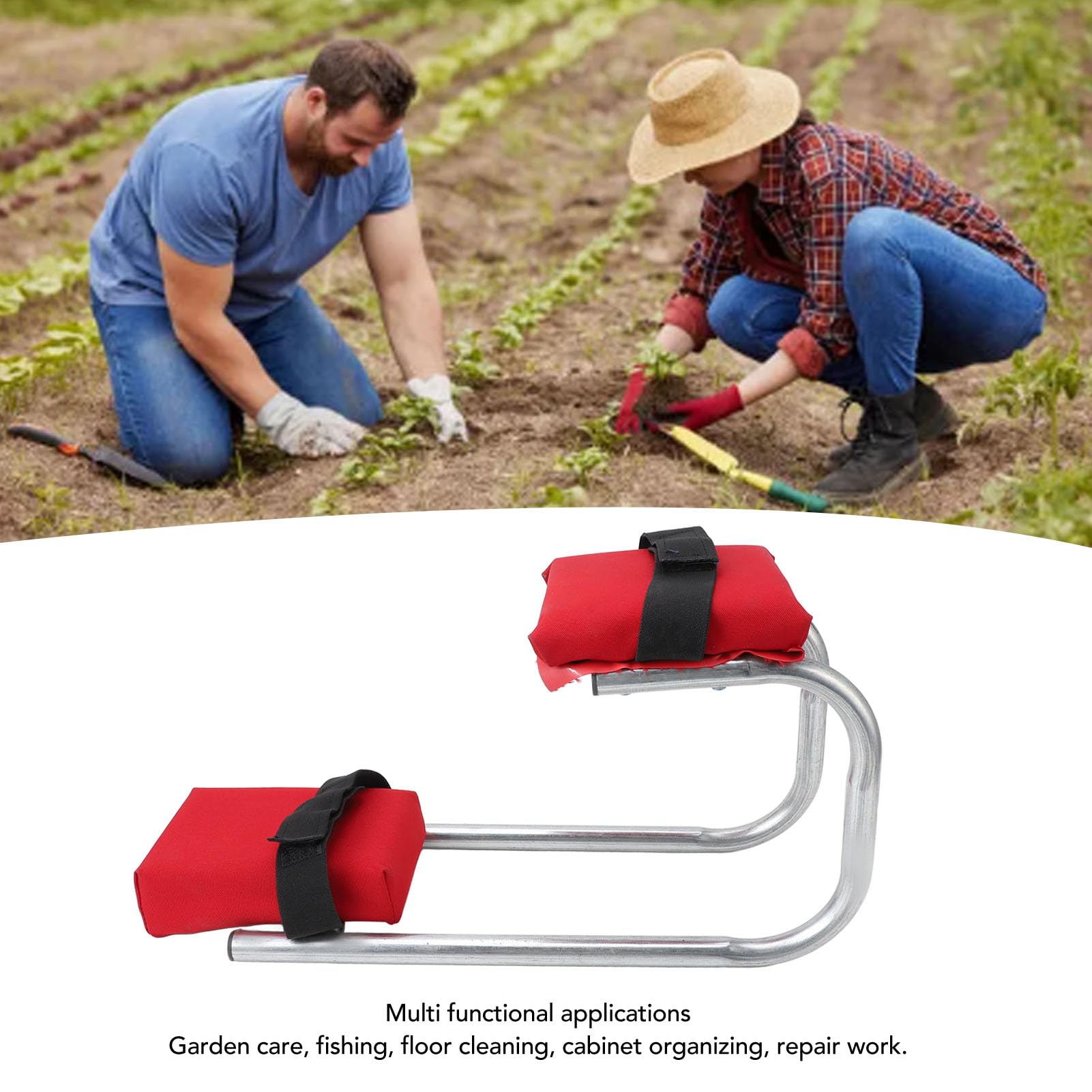 Tnfeeon Sedile per Ginocchio da Giardinaggio Supporto per Caviglia Risparmio di Manodopera Anti Intorpidimento Cuscinetto Ad Alto Carico con Imbottitura in Eva Sedile in Ginocchio Tutore
